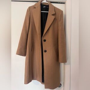 Zara partial wool coat